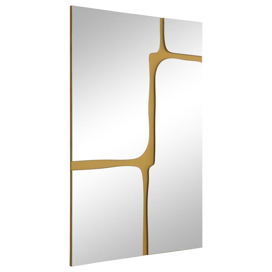 Kimberly - Kintsugi Style Wall Mirror - Gold