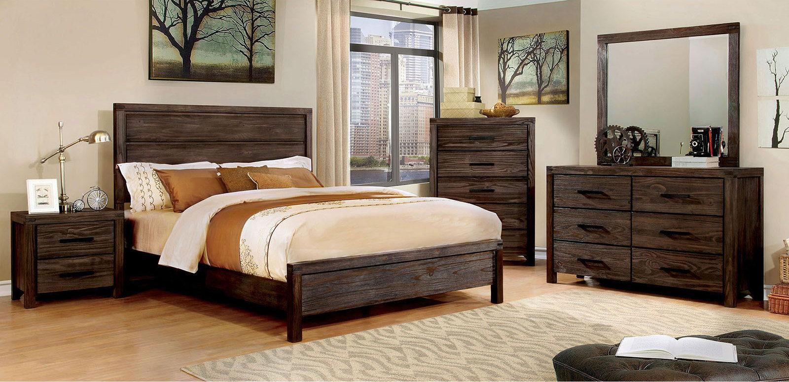 Furniture of America - Rexburg - Dresser - Wire - Brushed Rustic Brown - 5th Avenue Furniture