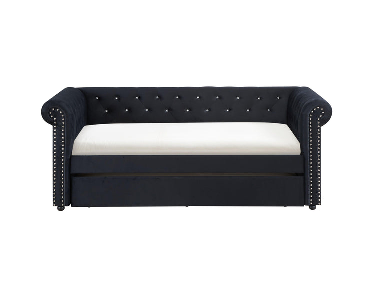 Crown Mark - Ellie - Daybed - Black - 5th Avenue Furniture