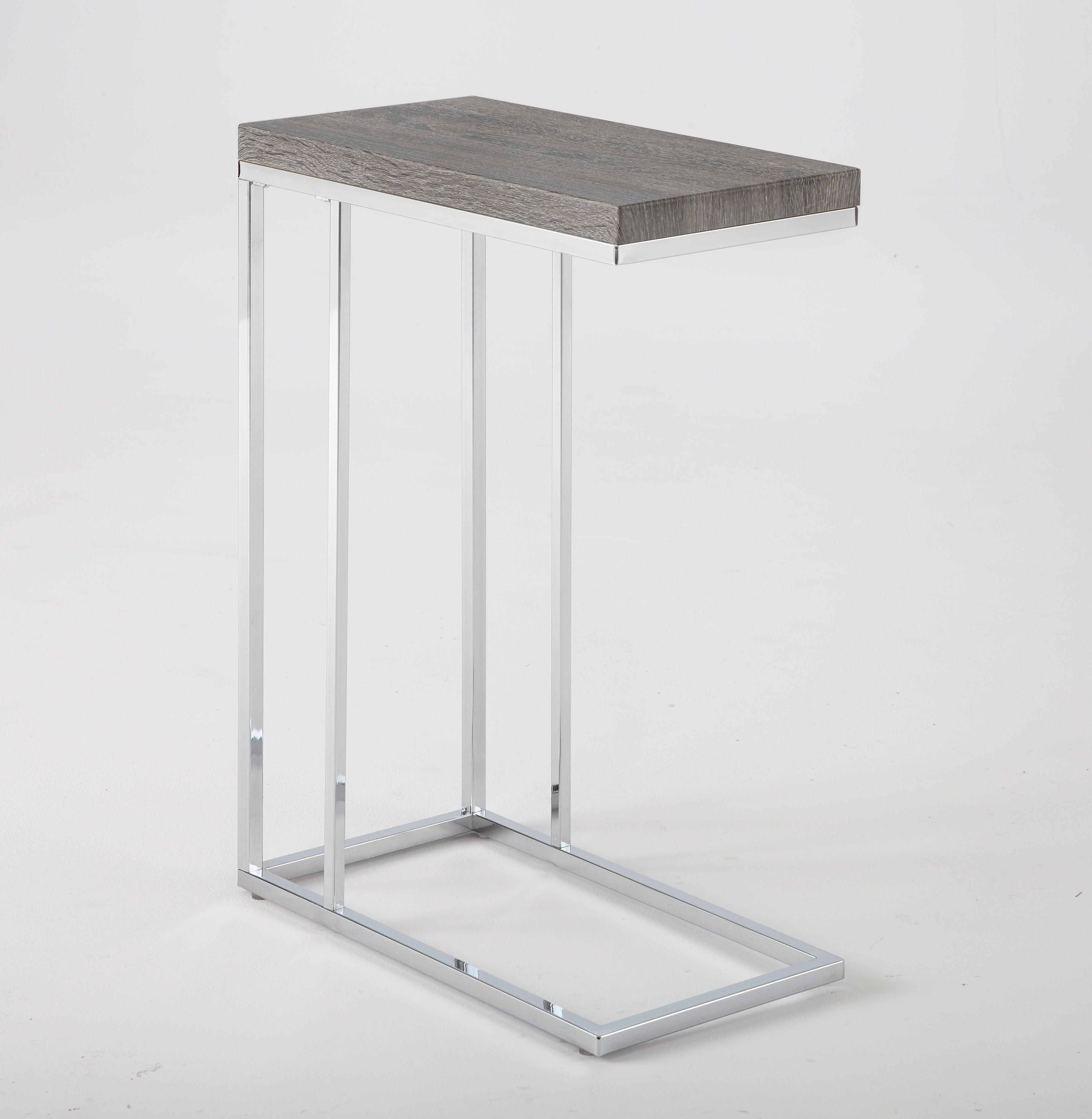 Steve Silver Furniture - Lucia - Chairside End Table - Gray Top - 5th Avenue Furniture