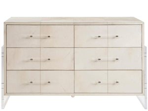 Universal Furniture - New Modern - Lyra Six Drawer Dresser - White - 5th Avenue Furniture