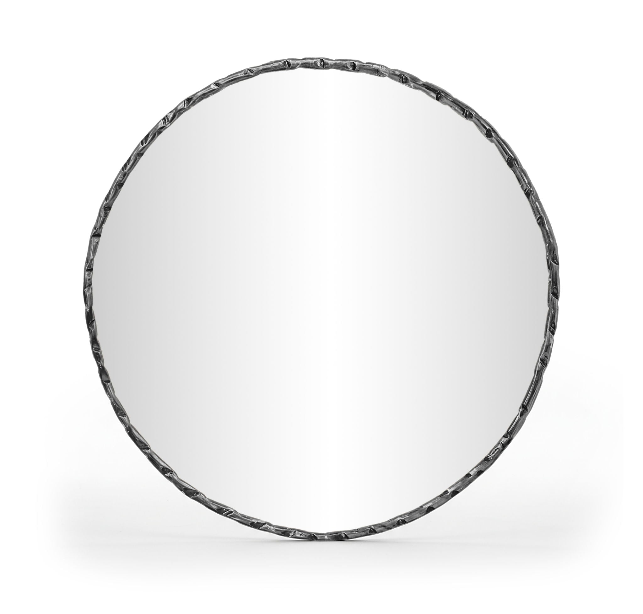 Hammer - Round Iron Mirror