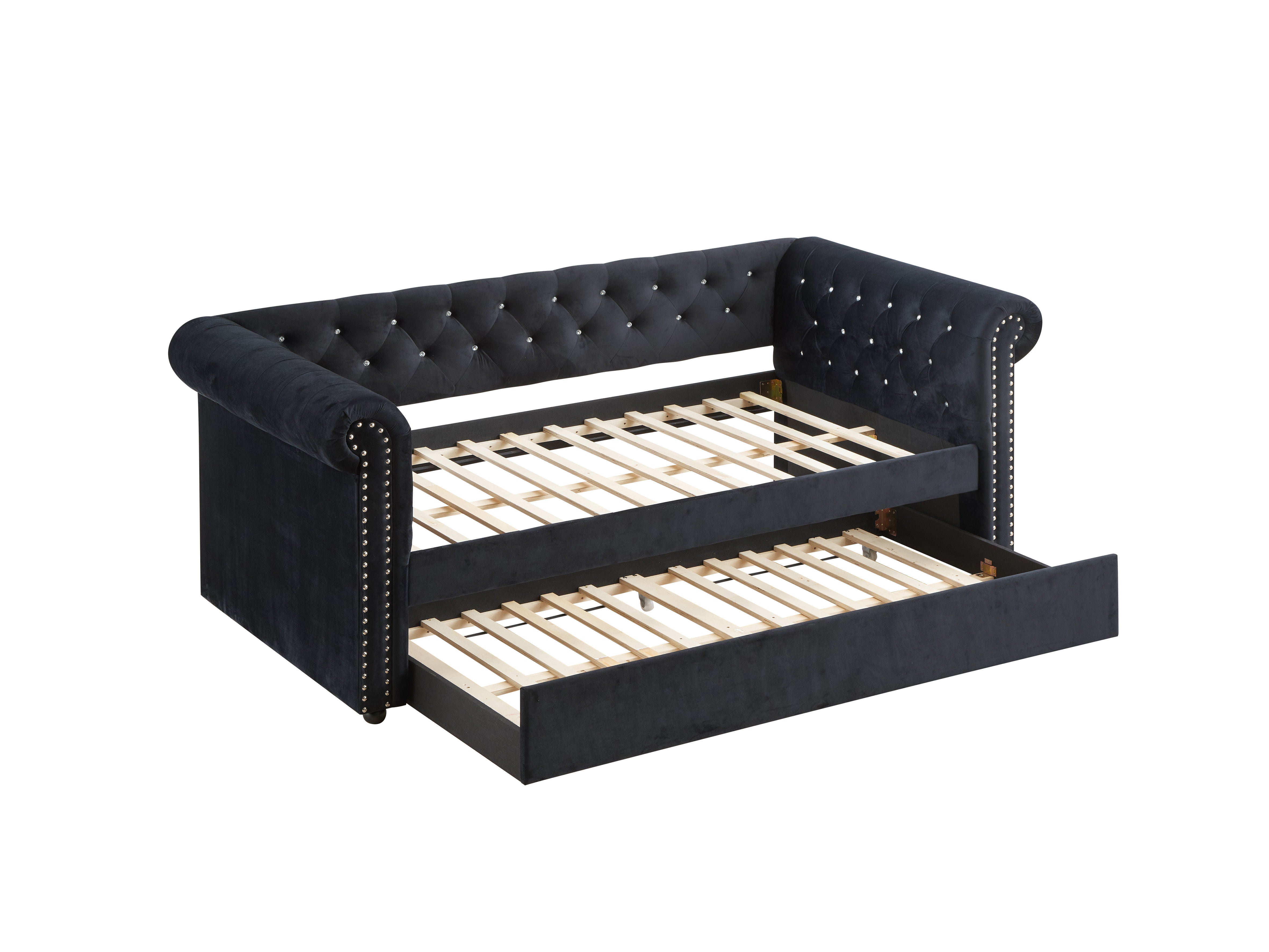 Crown Mark - Ellie - Daybed - Black - 5th Avenue Furniture