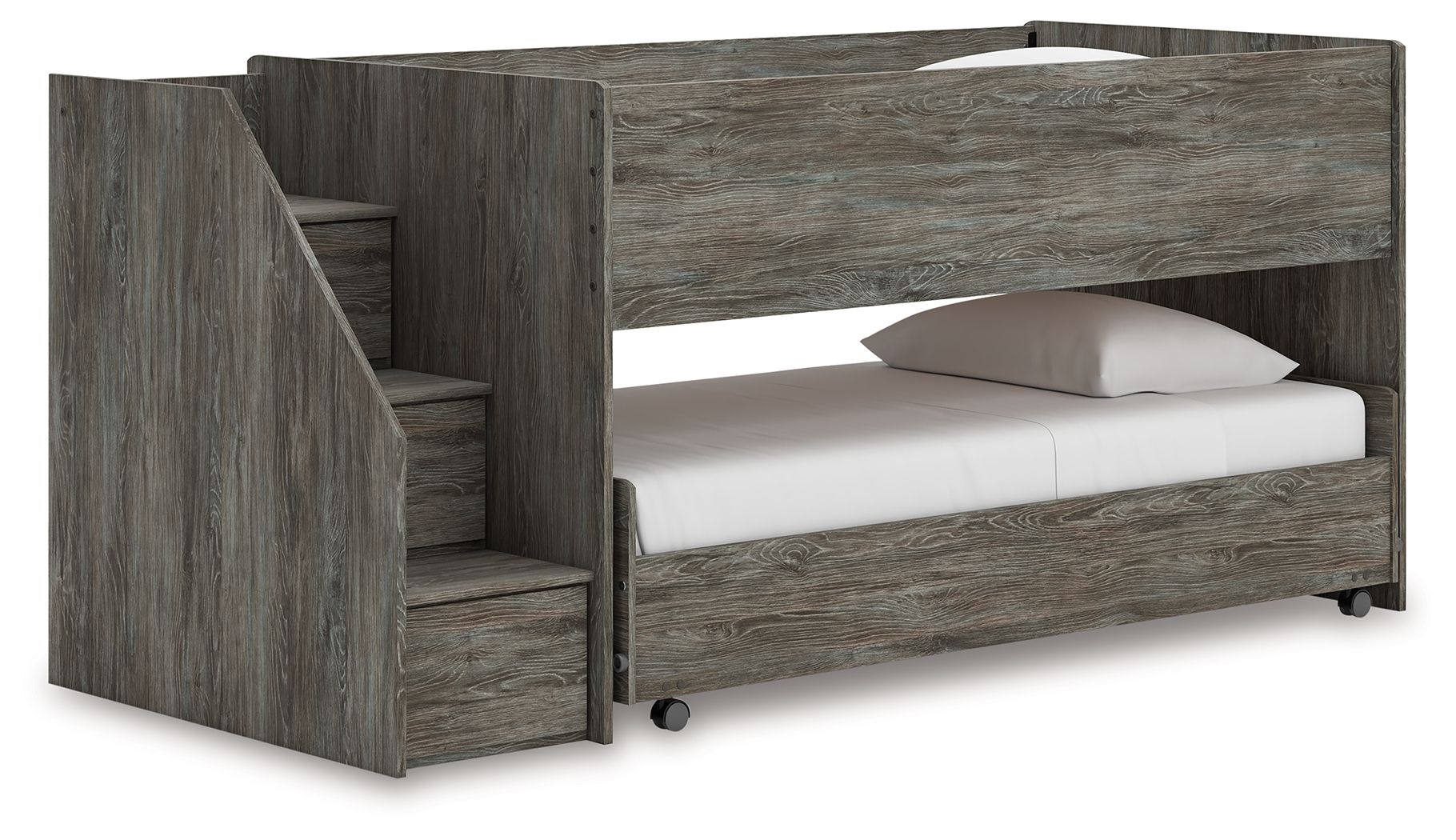 Frandern - Twin Over Twin Loft Bed - Gray