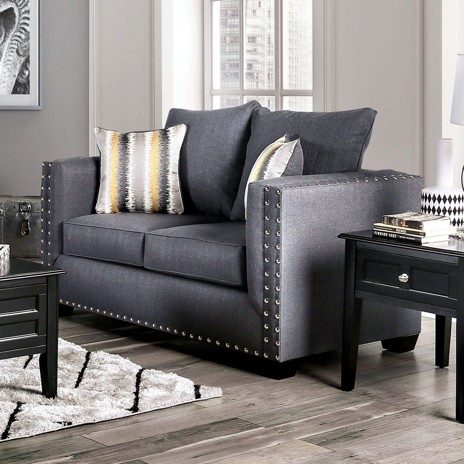 Furniture of America - Inkom - Loveseat - Slate - 5th Avenue Furniture