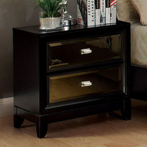 Furniture of America - Golva - Nightstand - Silver - 5th Avenue Furniture