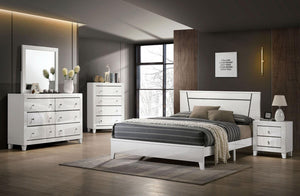 Furniture of America - Magdeburg - California King Bed - White - 5th Avenue Furniture