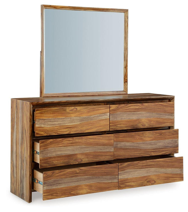 Signature Design by Ashley® - Dressonni - Brown - Dresser And Mirror - 5th Avenue Furniture