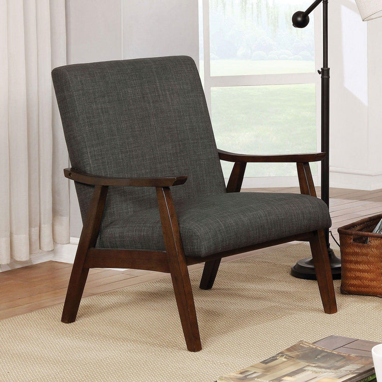 Furniture of America - Deena - Accent Chair - Dark Gray - 5th Avenue Furniture