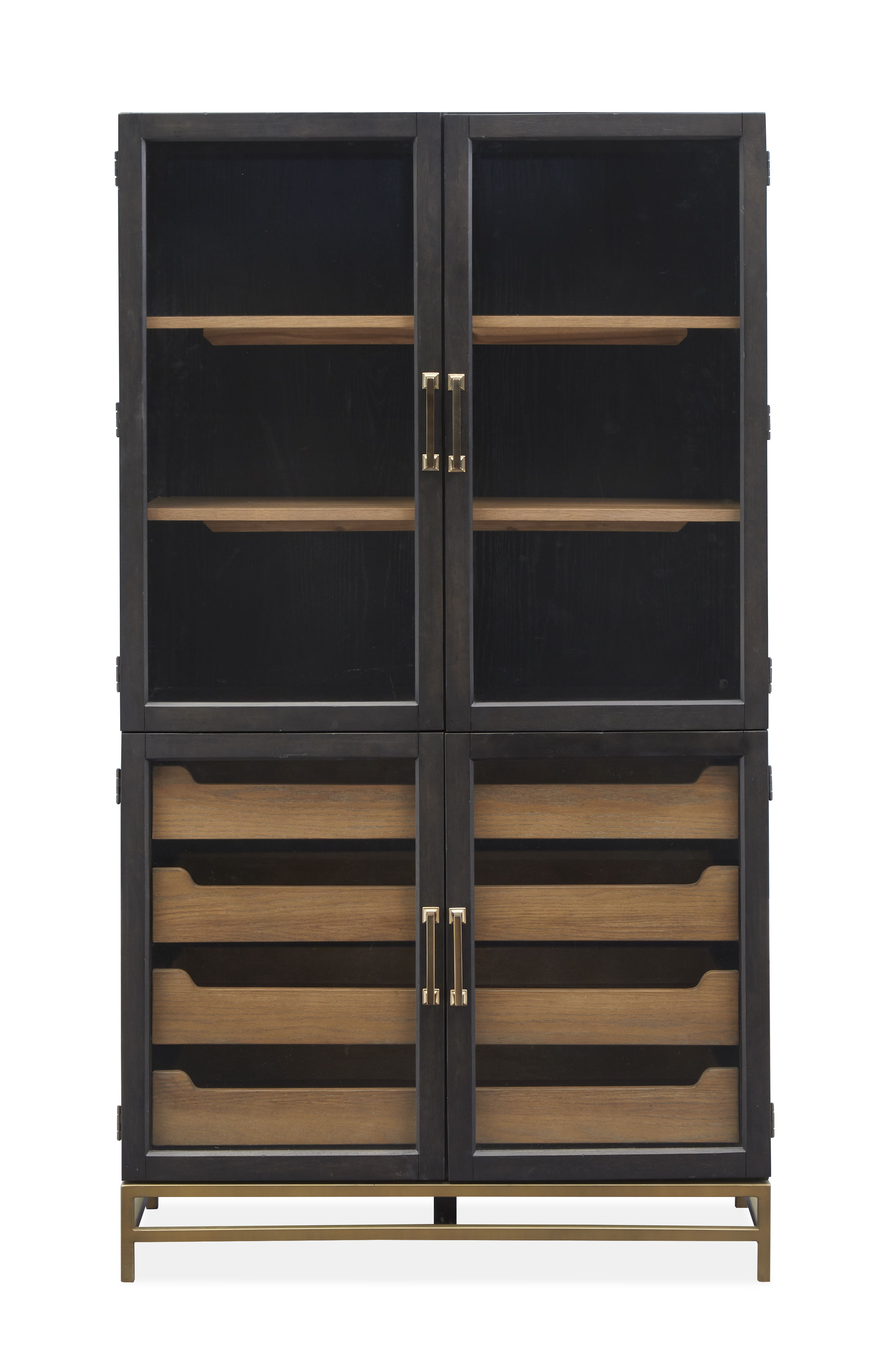 Lindon - Two Tone Dining Cabinet - Dark Brown