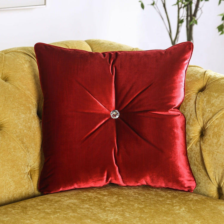 Furniture of America - Eliza - Loveseat - Royal Yellow / Red - 5th Avenue Furniture