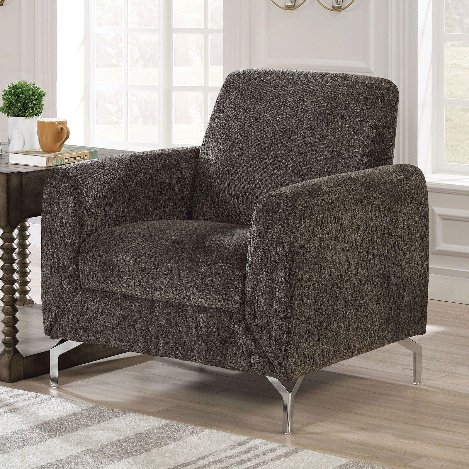 Furniture of America - Lauritz - Chair - Dark Gray - 5th Avenue Furniture