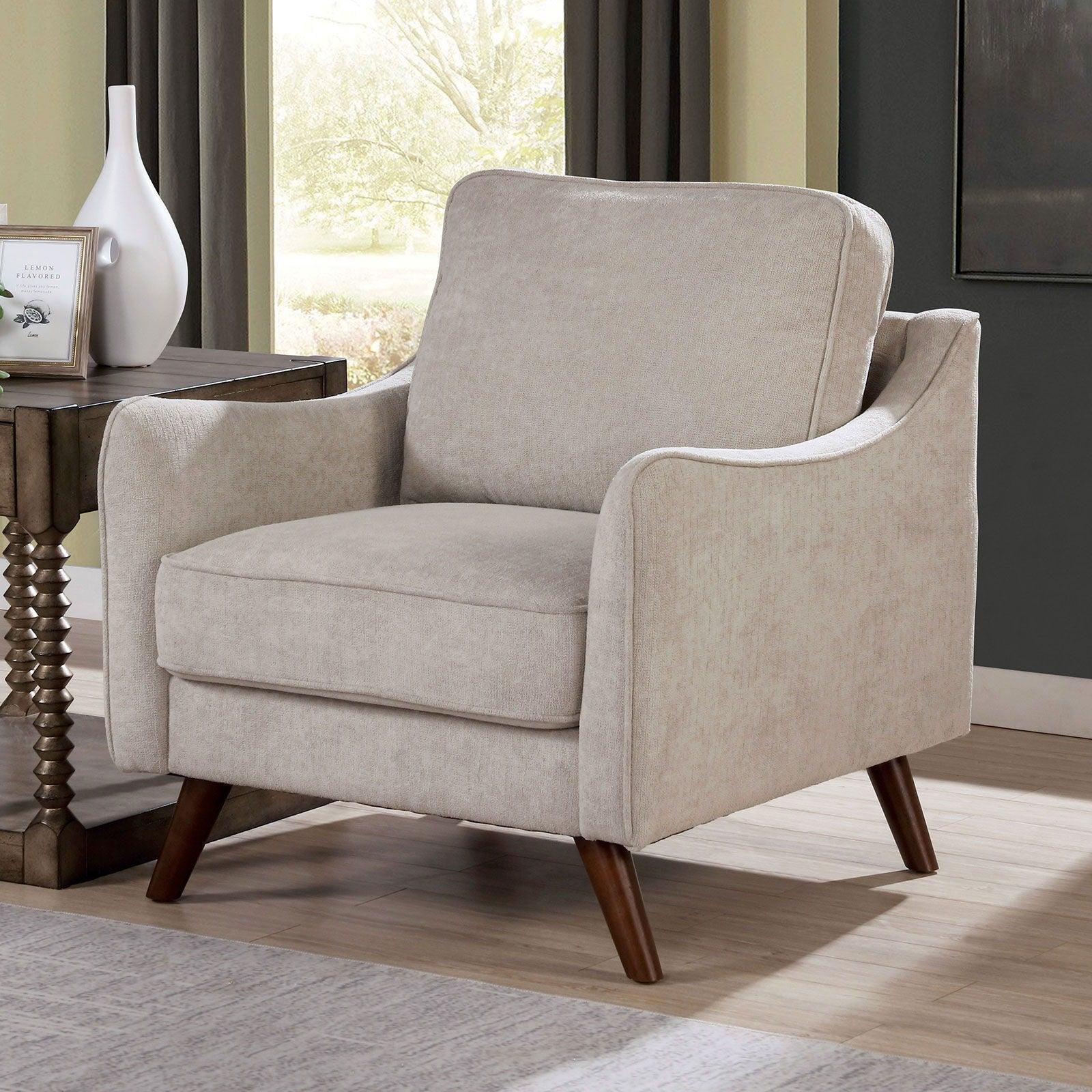 Furniture of America - Maxime - Chair - Light Gray - 5th Avenue Furniture