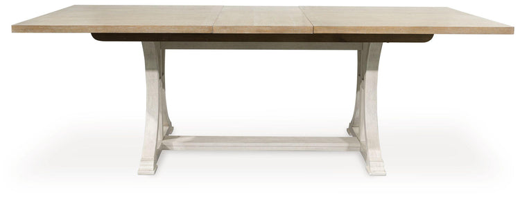 Benchcraft® - Shaybrock - Antique White / Brown - Rectangular Dining Room Extension Table - 5th Avenue Furniture