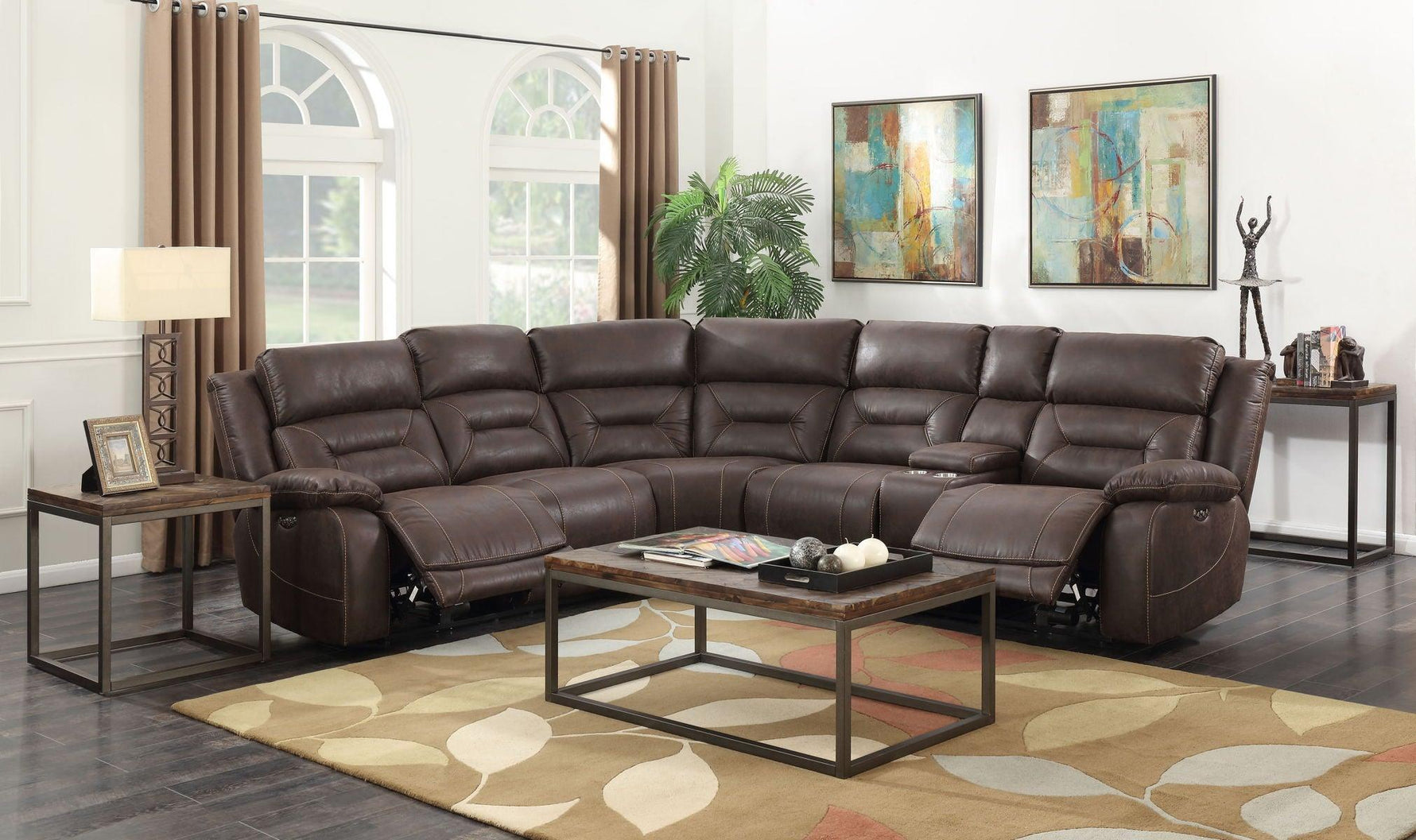 Steve Silver Furniture - Aria - 3 Piece Reclining Sectional - 5th Avenue Furniture