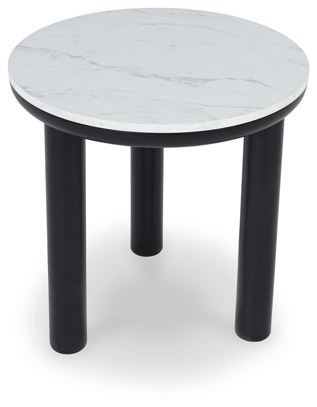 Signature Design by Ashley® - Xandrum - Black / White - Occasional Table Set (Set of 3) - 5th Avenue Furniture