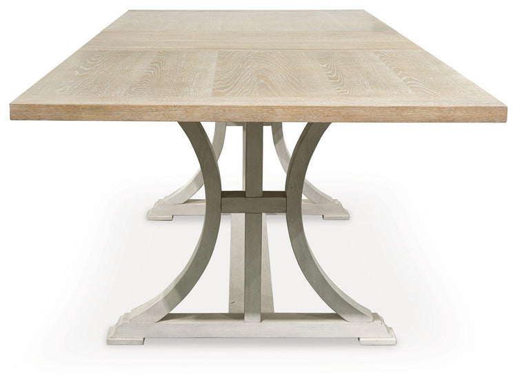 Benchcraft® - Shaybrock - Antique White / Brown - Rectangular Dining Room Extension Table - 5th Avenue Furniture