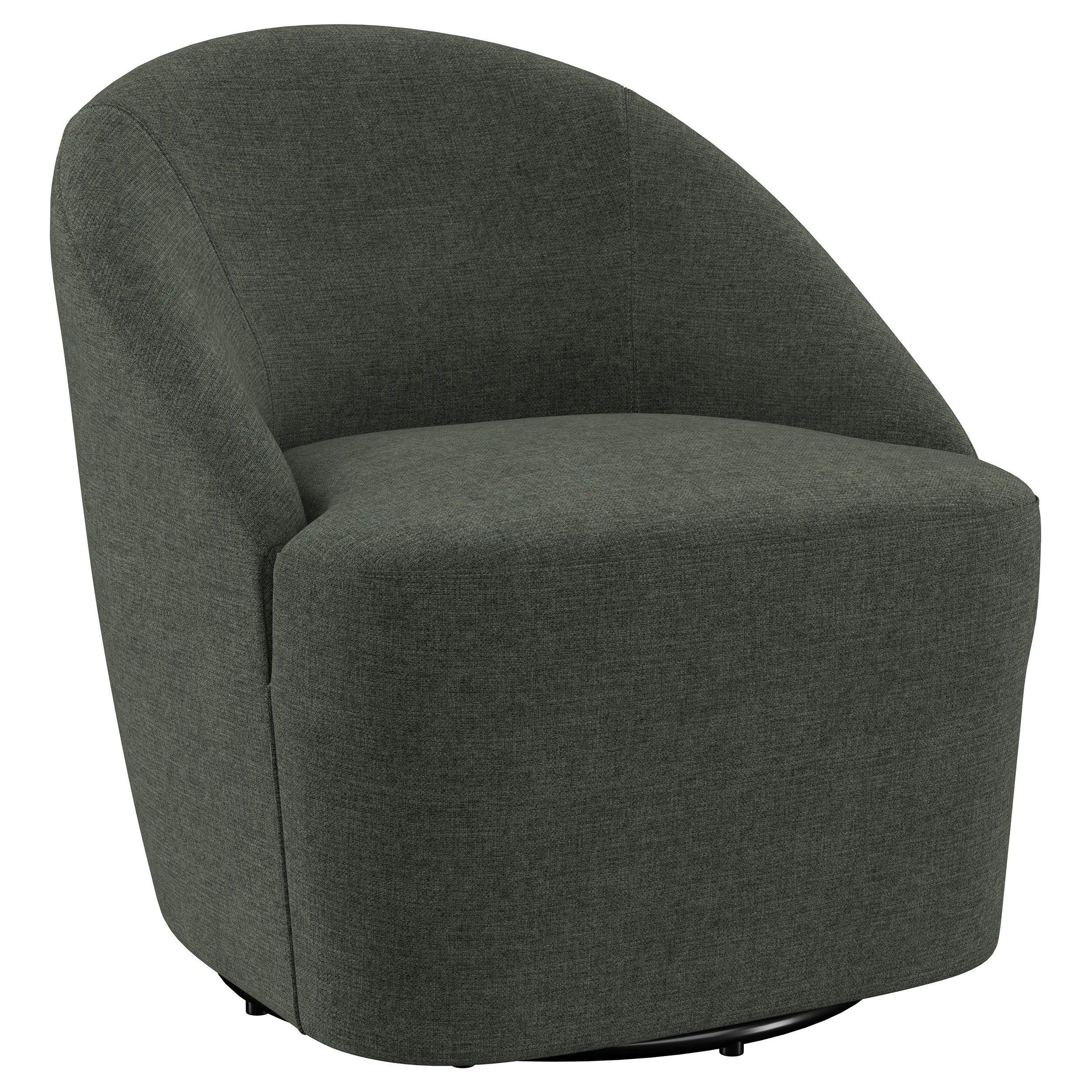 Coaster Fine Furniture - Leon - Upholstered Accent Swivel Barrel Chair - 5th Avenue Furniture