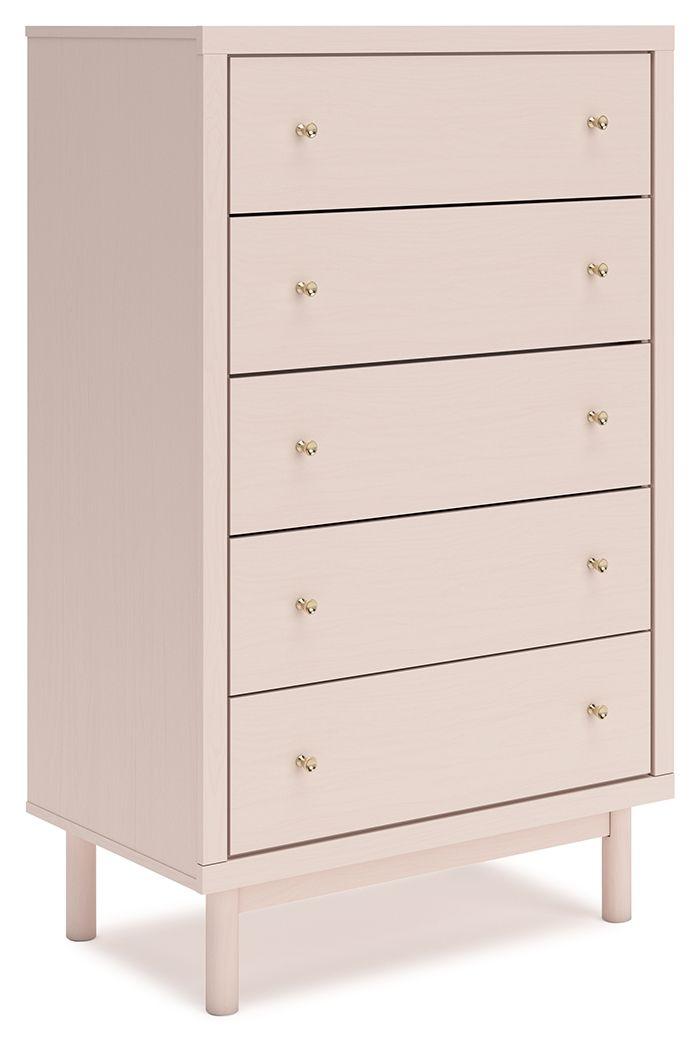 Signature Design by Ashley® - Wistenpine - Blush - Five Drawer Chest - 5th Avenue Furniture