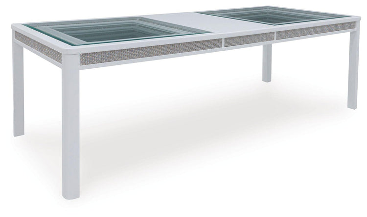 Signature Design by Ashley® - Chalanna - White - Rectangular Dining Room Extension Table - 5th Avenue Furniture
