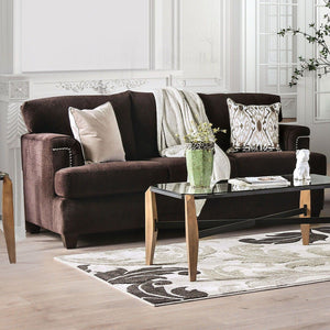 Furniture of America - Brynlee - Sofa (*Pillows Sold Separately) - Chocolate - 5th Avenue Furniture