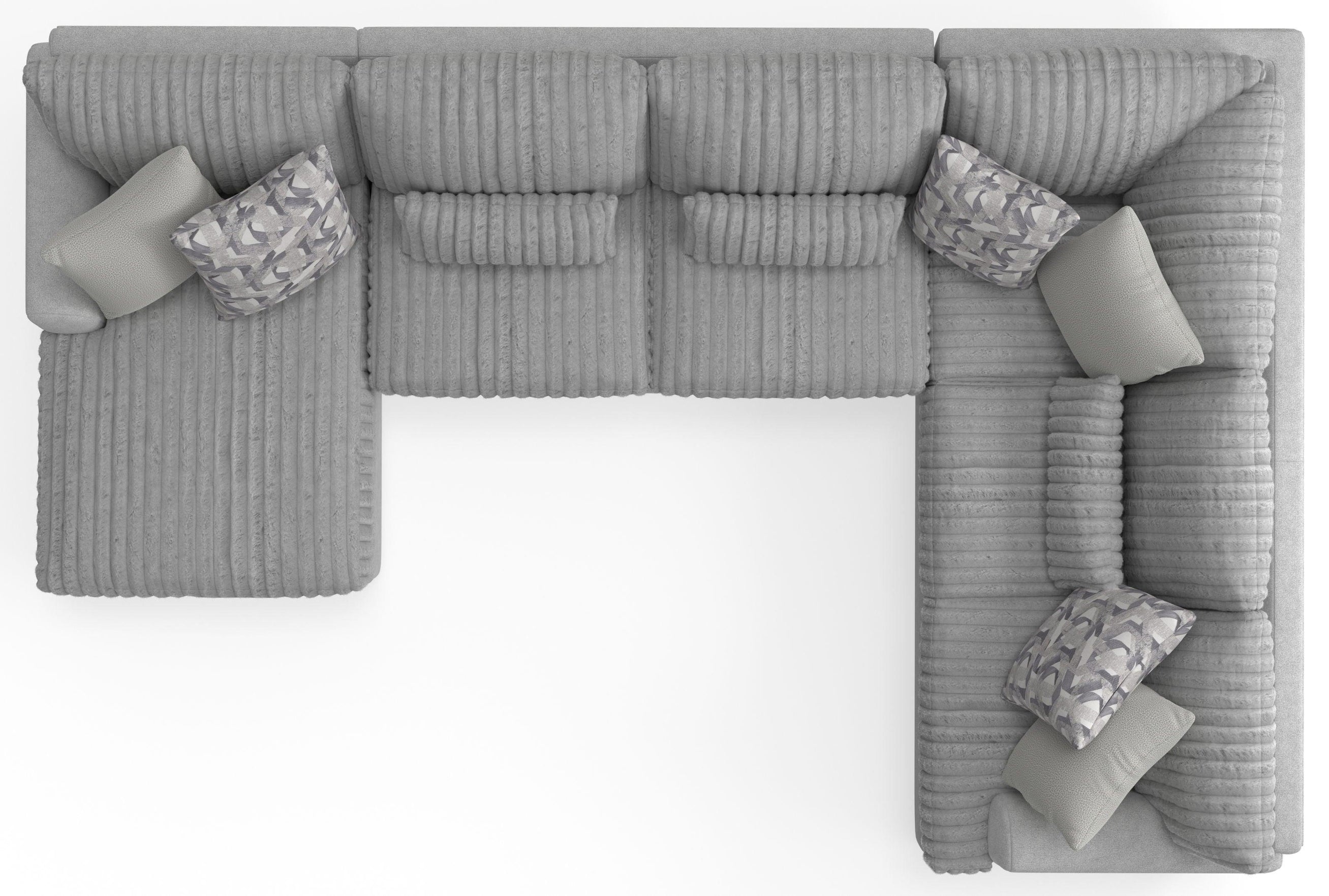 Jackson - Titan - Sectional With Comfort Coil Seating And Accent Pillows - 5th Avenue Furniture