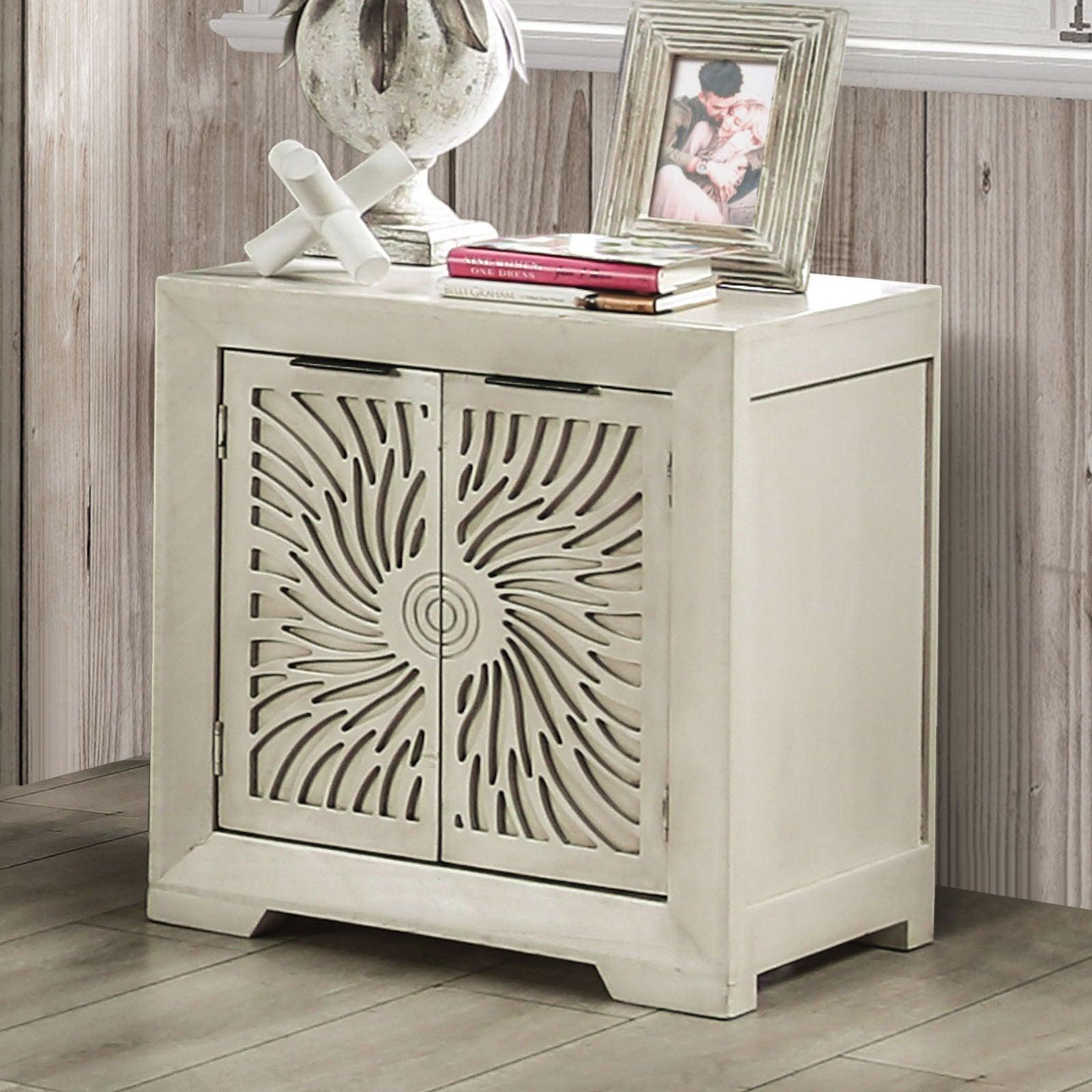 Furniture of America - Geneva - Nightstand - Ivory - 5th Avenue Furniture