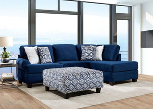 Furniture of America - Waldport - Swivel Chair - Navy - 5th Avenue Furniture