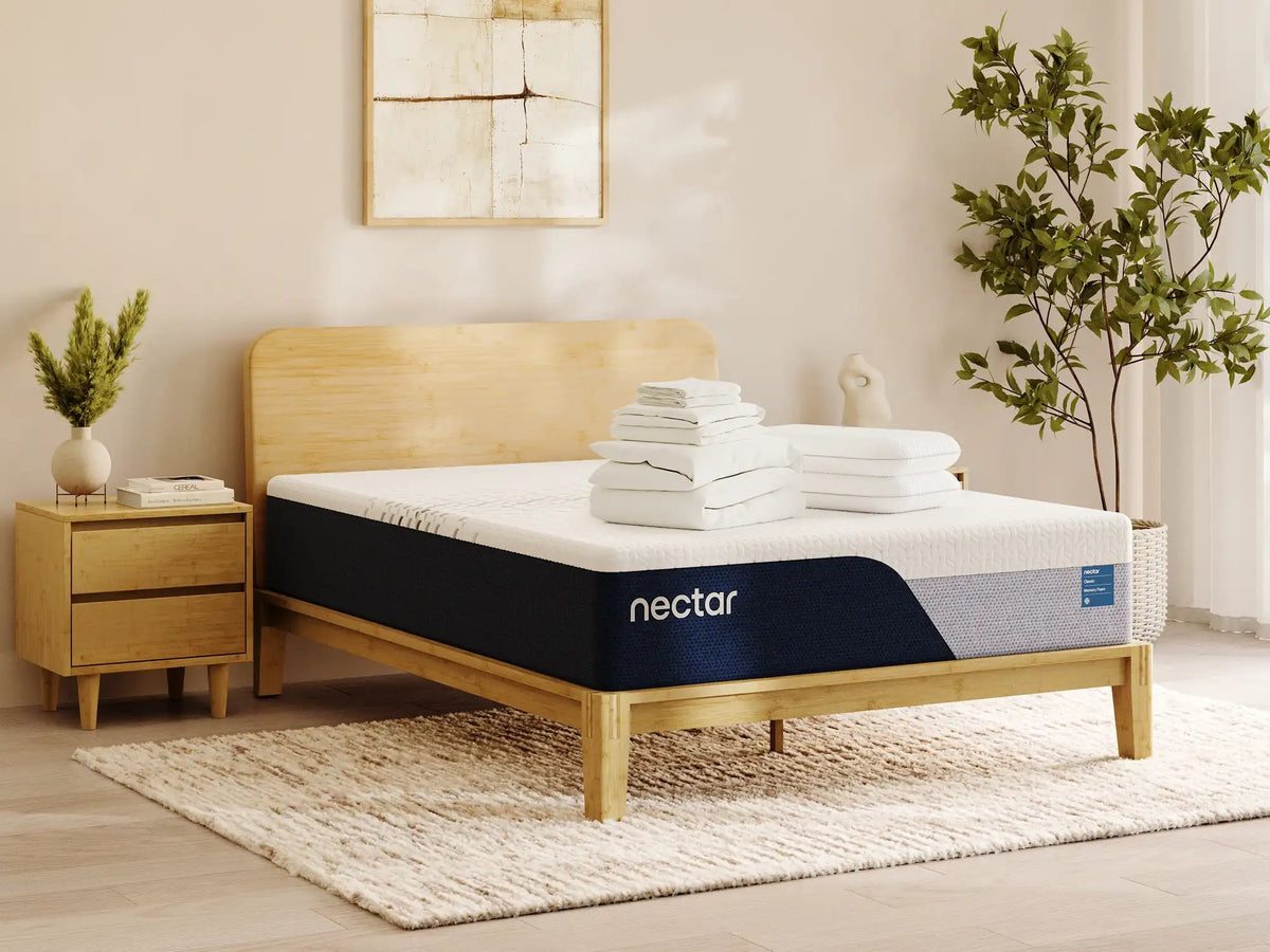 Nectar mattress in a bedroom