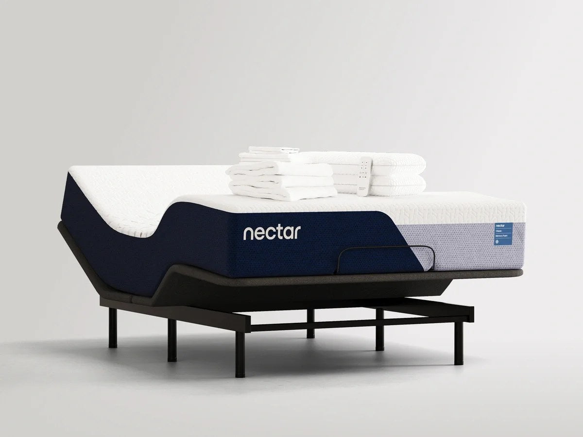 Nectar mattresses styled in a bedroom