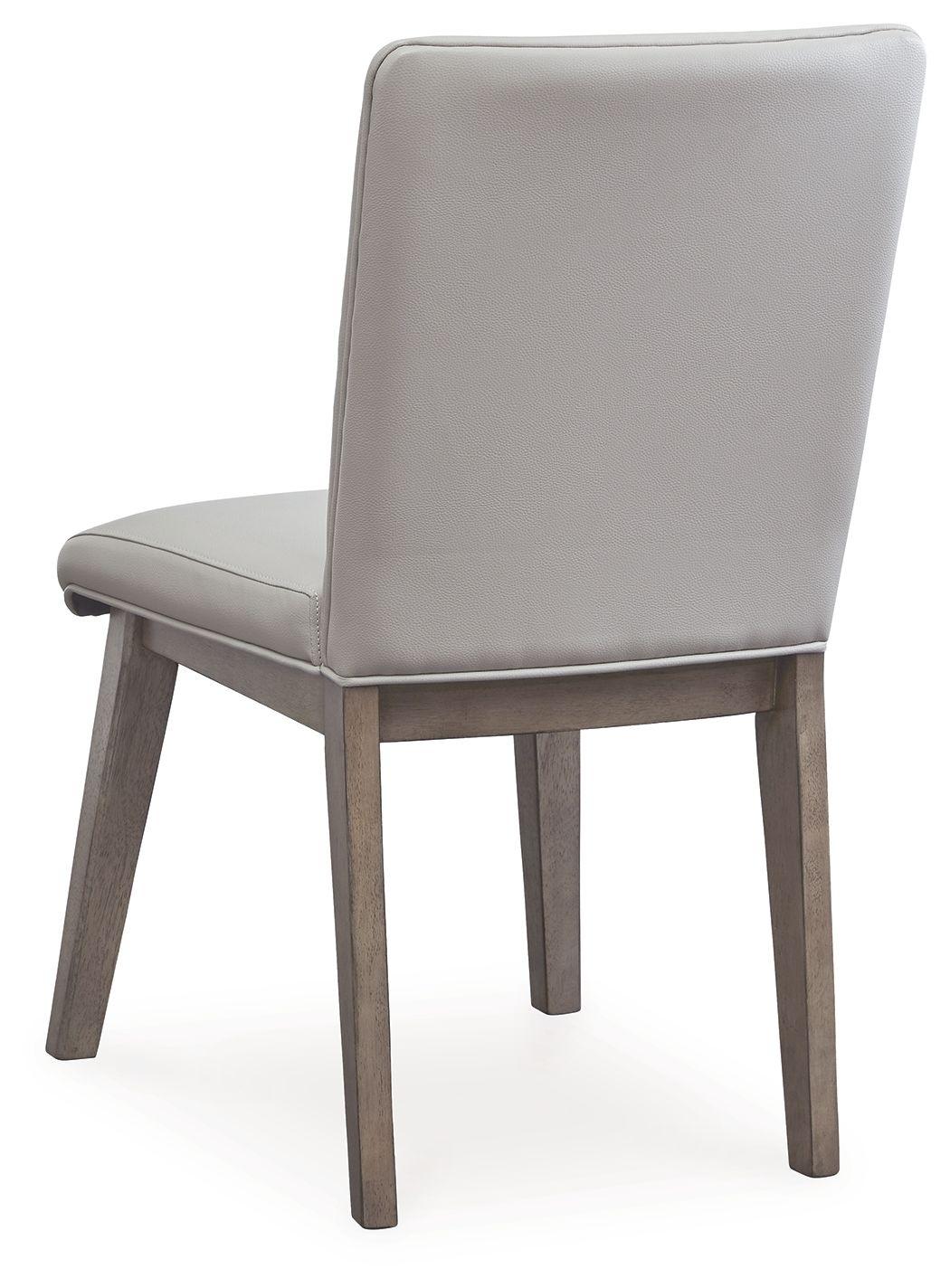 Signature Design by Ashley® - Loyaska - Grayish Brown - Dining Upholstered Side Chair (Set of 2) - 5th Avenue Furniture