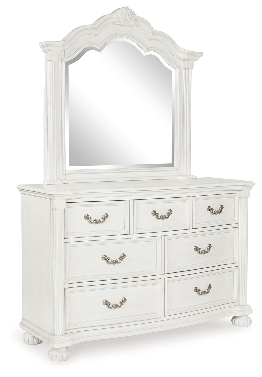 Montelaine - Antique White - Dresser And Mirror