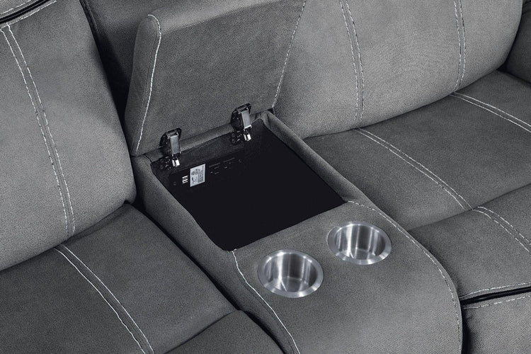 ACME - Zubaida - Loveseat w/USB Dock & Console (Glider & Motion) - 5th Avenue Furniture