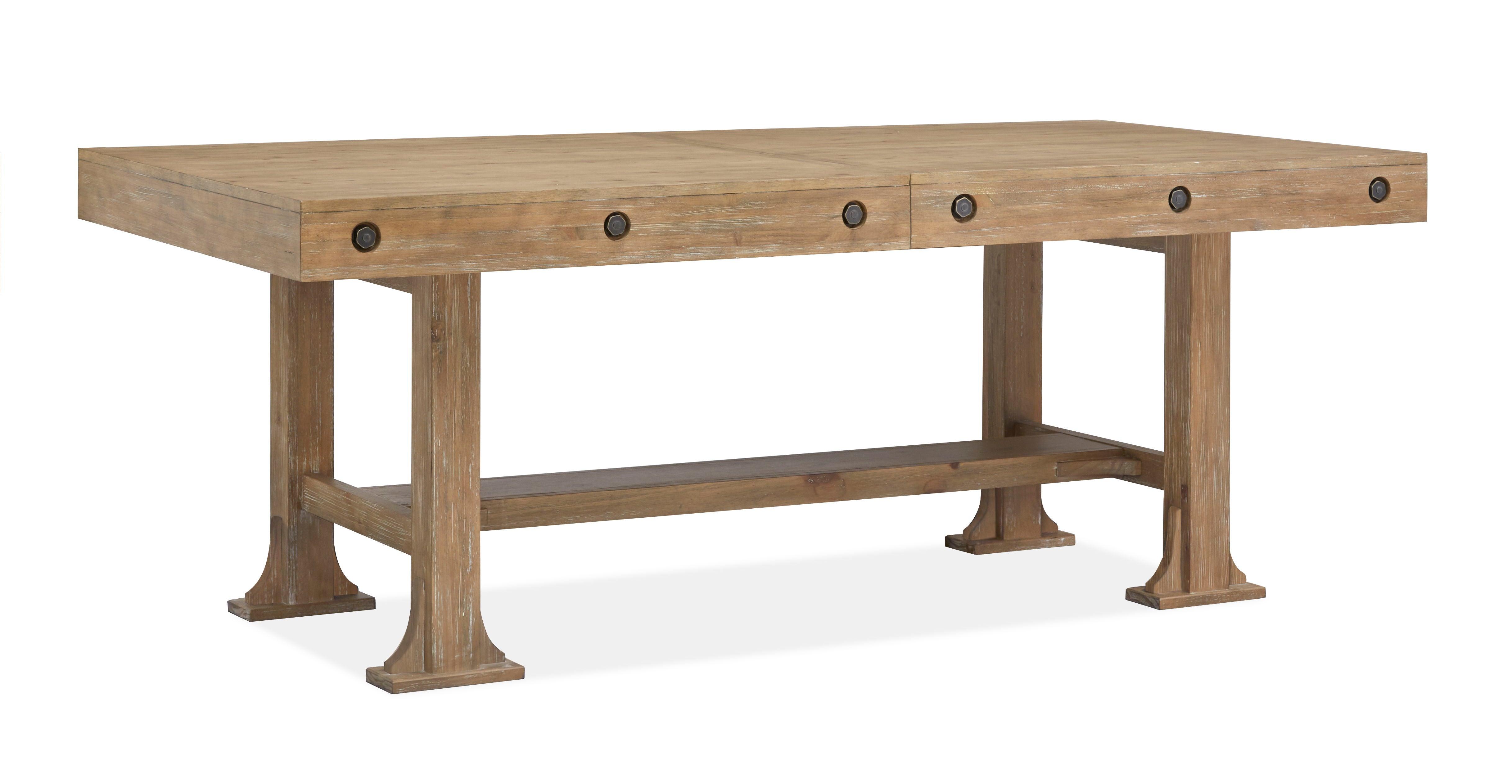 Magnussen Furniture - Lynnfield - Trestle Dining Table - Weathered Fawn - 5th Avenue Furniture