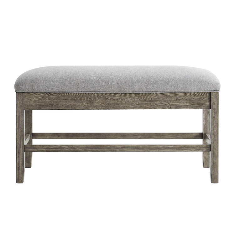 Steve Silver Furniture - Grayson - Storage Counter Bench - Dark Gray - 5th Avenue Furniture