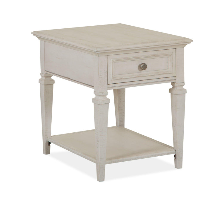 Magnussen Furniture - Newport - Rectangular End Table - Alabaster - 5th Avenue Furniture