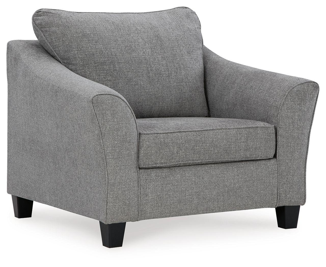 Benchcraft® - Mathonia - Smoke - Chair And A Half - 5th Avenue Furniture