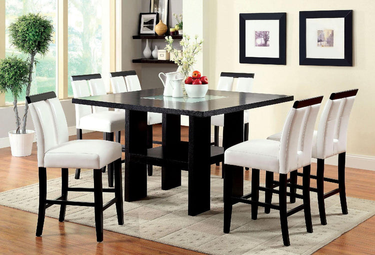 Furniture of America - Luminar - Counter Height Table - Black - 5th Avenue Furniture