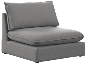 Meridian Furniture - Mackenzie - Armless Chair - Gray - 5th Avenue Furniture