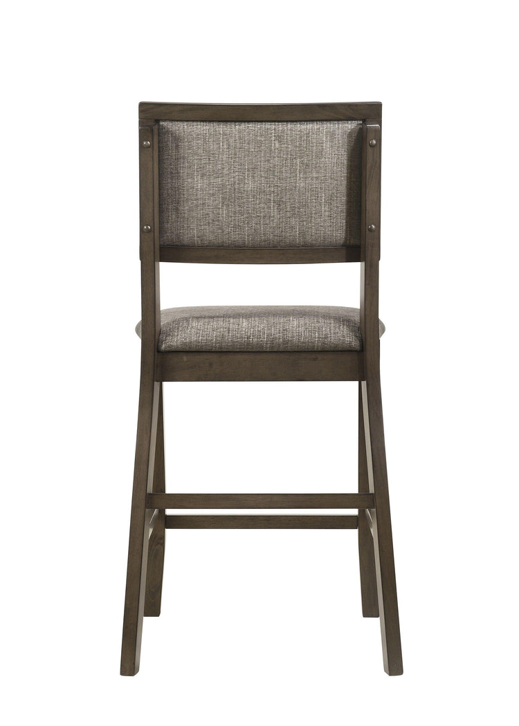 Crown Mark - Ember - Counter Height Chair (Set of 2) - Dark Gray - 5th Avenue Furniture