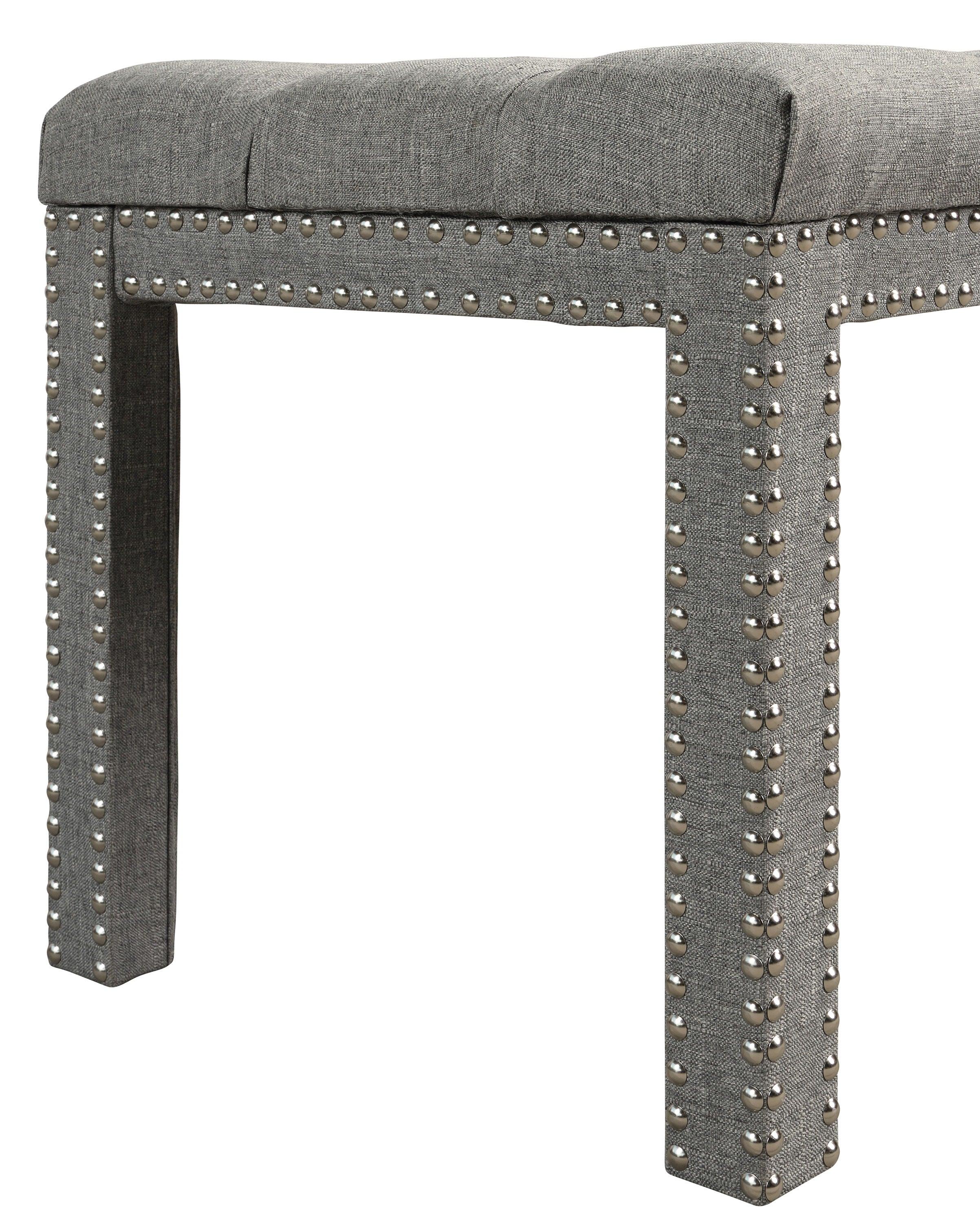 Crown Mark - Finley - Bench - Gray - 5th Avenue Furniture