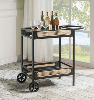 ACME - Colson - Serving Cart - Black Finish - 5th Avenue Furniture