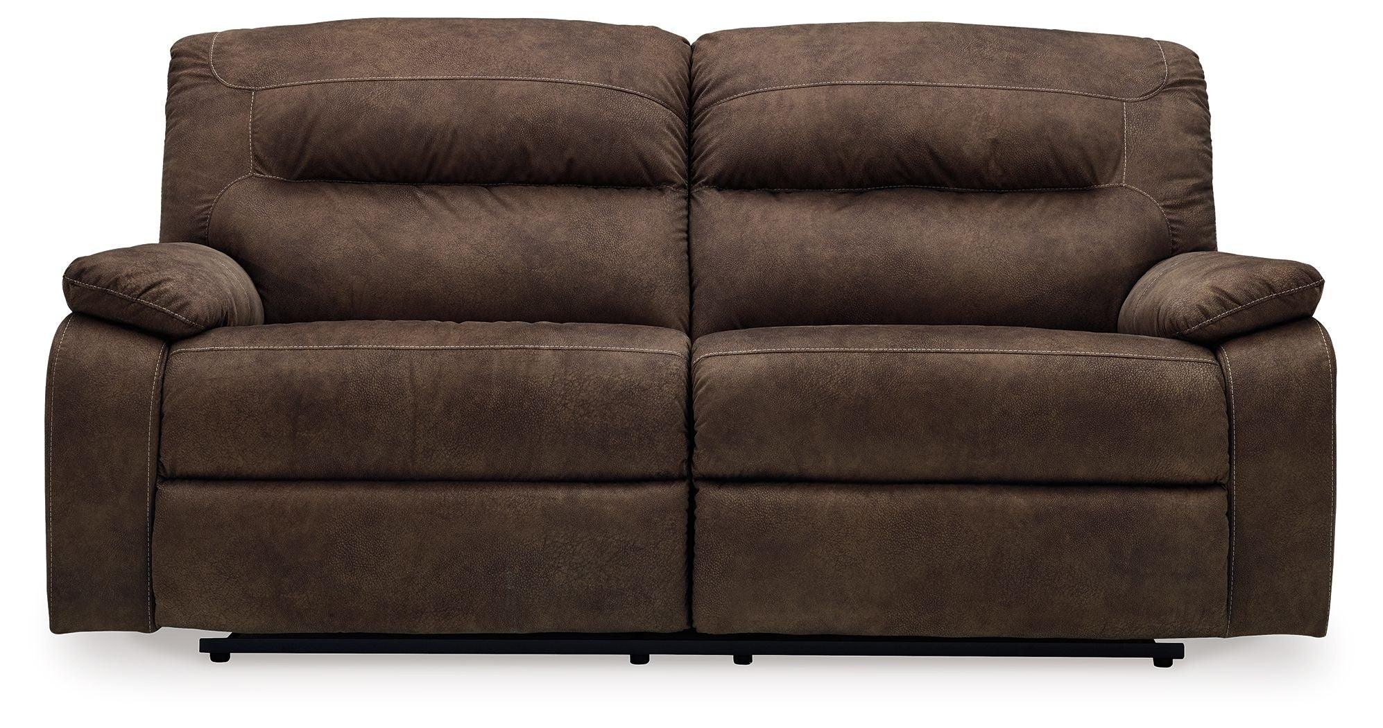 Ashley Furniture - Bolzano - Coffee - 2 Seat Reclining Sofa - 5th Avenue Furniture