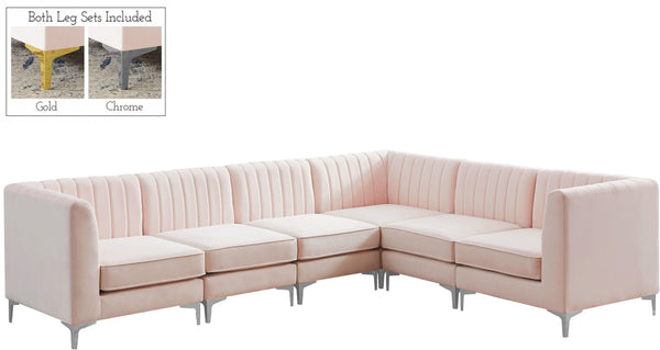 Meridian Furniture - Alina - 6 Pc. Sectional - 5th Avenue Furniture