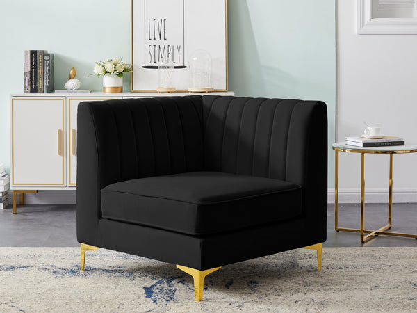 Meridian Furniture - Alina - Corner Chair - 5th Avenue Furniture