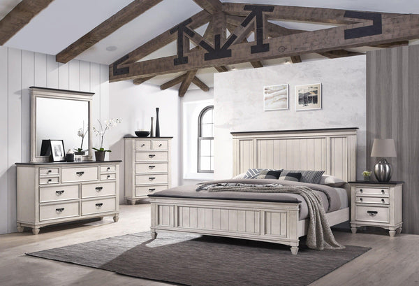 Crown Mark - Sawyer - Accent Nightstand - Beige - 5th Avenue Furniture