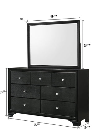 Crown Mark - Micah - Dresser, Mirror - 5th Avenue Furniture