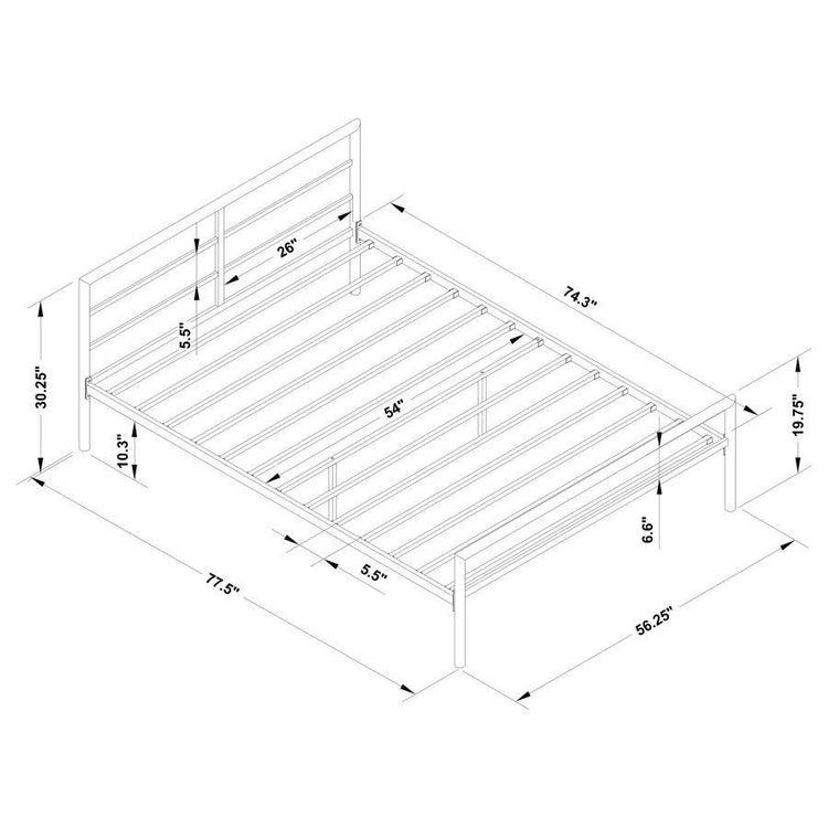 CoasterEssence - Fisher - Metal Bed - 5th Avenue Furniture