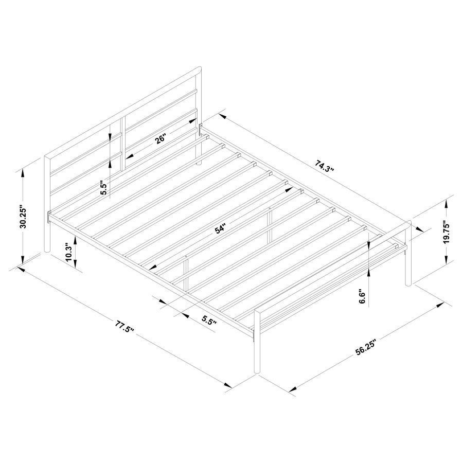 CoasterEssence - Fisher - Metal Bed - 5th Avenue Furniture