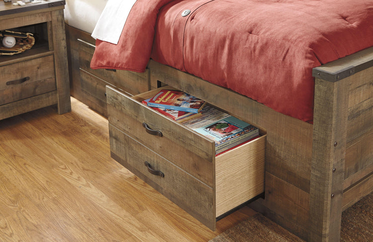 Signature Design by Ashley® - Trinell - Bookcase Bed With Storage - 5th Avenue Furniture
